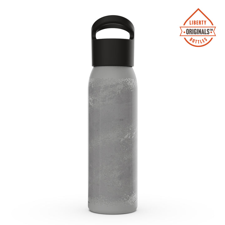 A subtle stone texture on a grey bottle