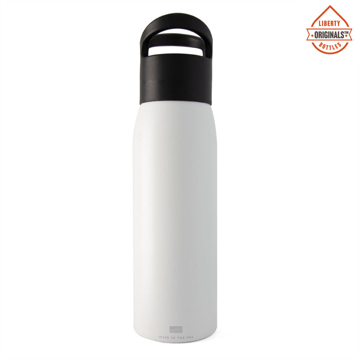 HD Designs Outdoors® Tall Glass Bottle with Sleeve & Loop - White